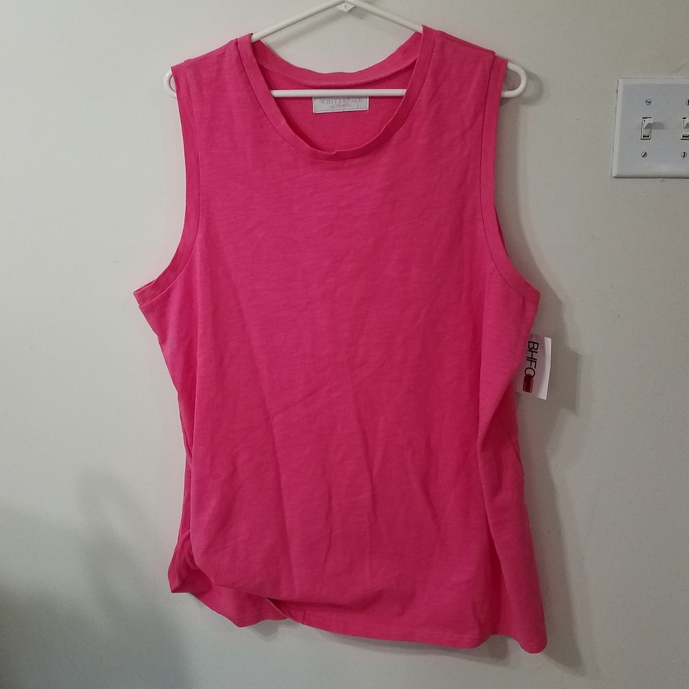 NWT Pink Top Side Ruching Sz 1x Whitespace